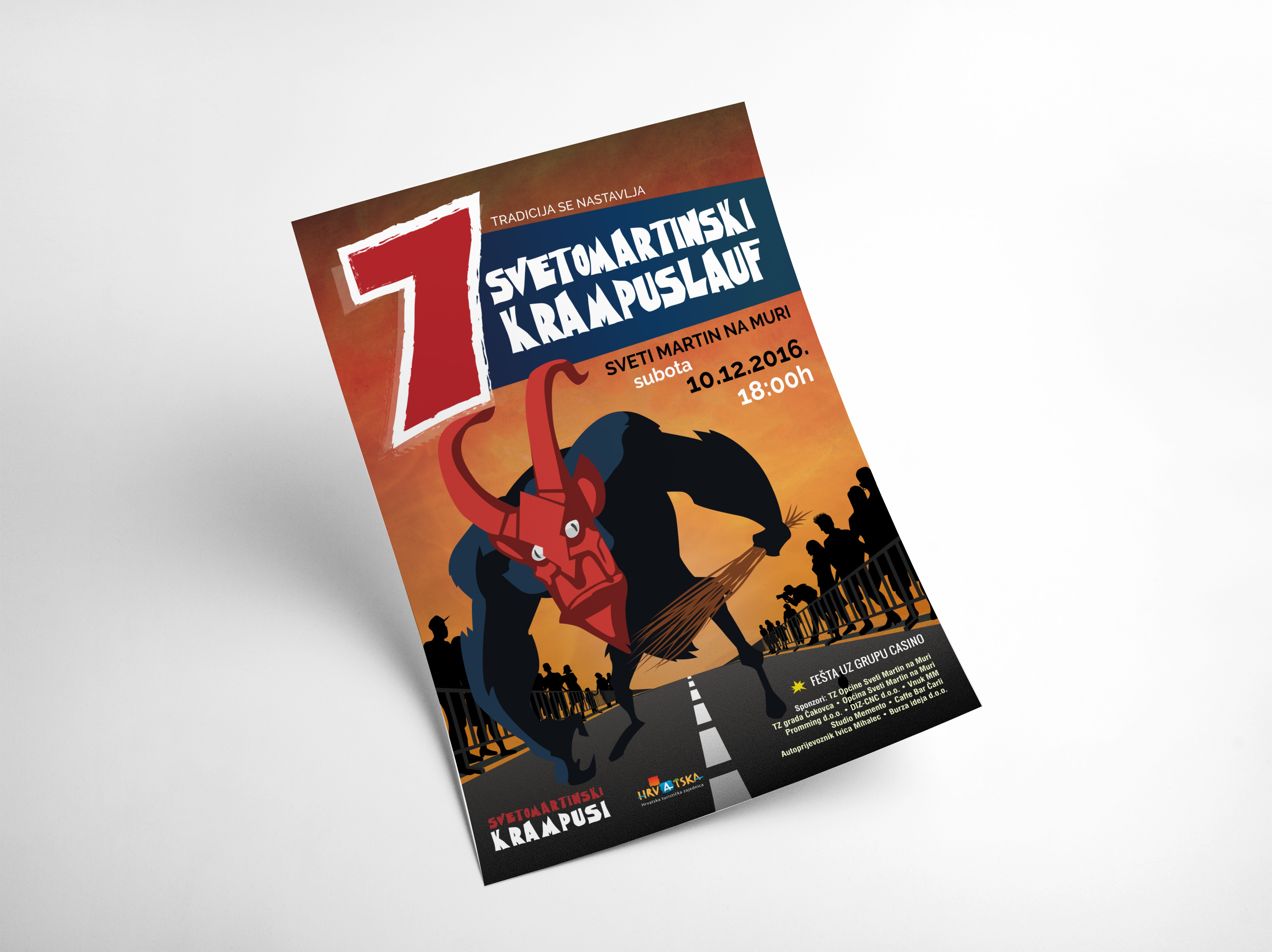 Svetomartinski krampuslauf - dizajn plakata