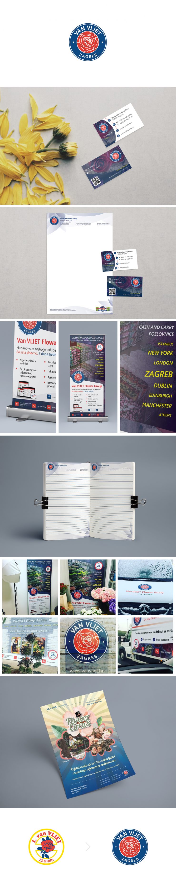 Van Vliet Zagreb - Logo redizajn i promotivni materijali
