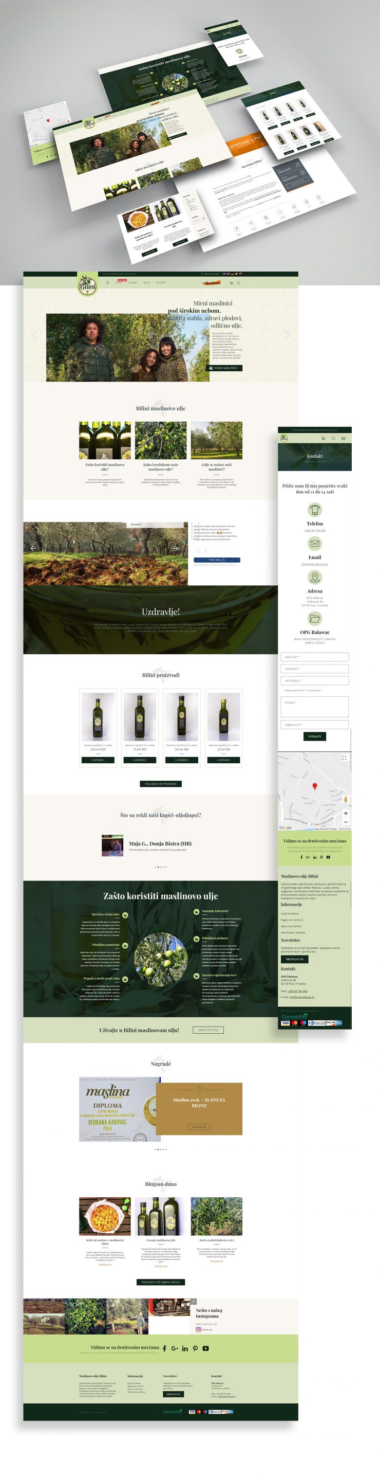 OPG Rakovac - Izrada web stranice