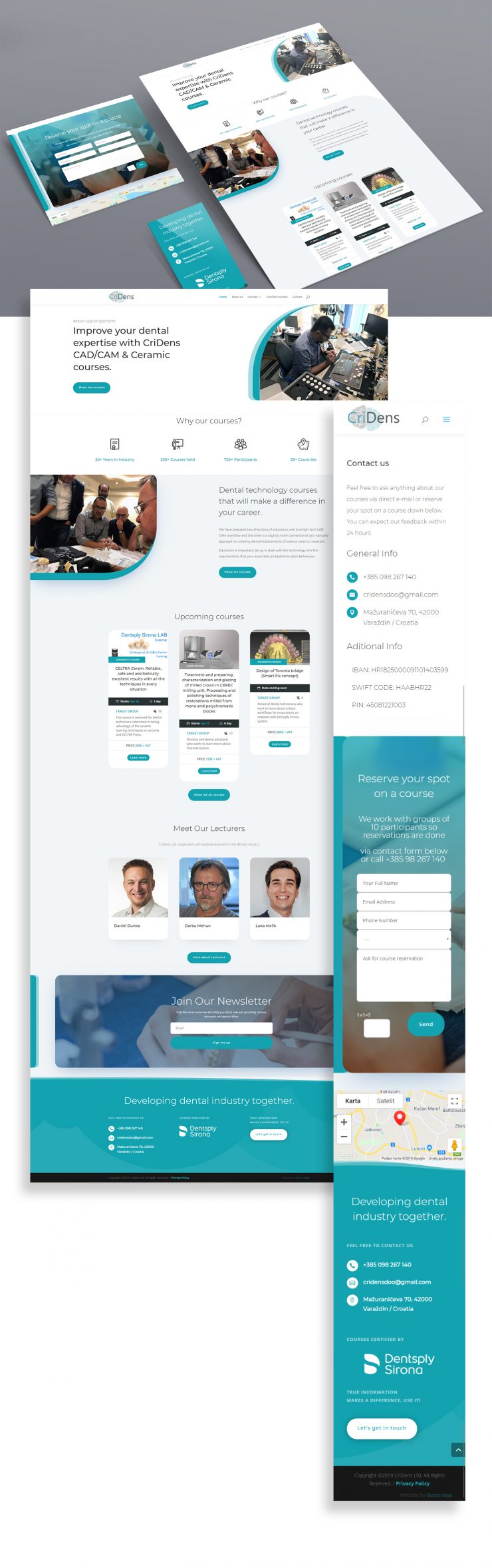 CriDens - izrada web stranice