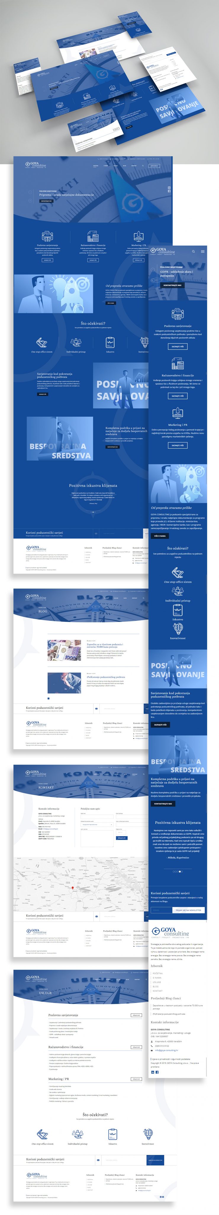 Goya Consulting - izrada web stranice i vizualnog identiteta